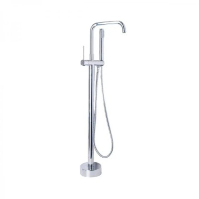 Baterie de Podea cu Para si Furtun, Alama Sanitara, Crom, CF2039 ModernLight Concept foto