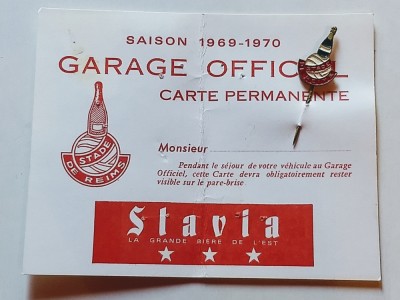 Insigna (veche) fotbal - STADE de REIMS (Franta) - produs oficial foto