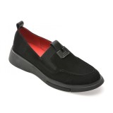 Mocasini GRYXX negri, 550, din piele intoarsa