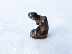 argint FEMEIE NUD statueta VECHE de colectie SPLENDIDA manopera EXCEPTIONALA UNICA