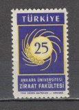 Turcia.1959 25 ani Facultatea de Agricultura Ankara ST.8, Nestampilat