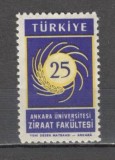 Turcia.1959 25 ani Facultatea de Agricultura Ankara ST.8, Nestampilat