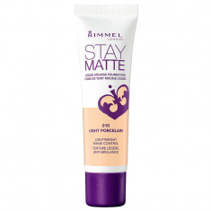 Fond De Ten Rimmel Stay Matte Liquid Mousse - 010 Light Porcelain, 30 ml foto