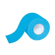 Banda kinesiologica, pentru sustinerea musculara, corectarea articulatiilor, rezistenta la apa, albastru