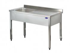 Spalator inox 1 cuva pe stanga si picurator 1600*700*850 foto