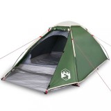 Cort de camping cupola pentru 2 persoane, verde, impermeabil
