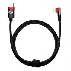Baseus USB-C Lightning MVP 20W cablu USB-C Lightning MVP 20W 1m (negru-roșu)