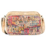 Cumpara ieftin Geanta dama din pluta Houses crossbody dubla