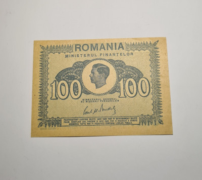 100 lei 1945 Unc foto