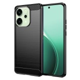 Husa Protectie Antisoc Carbon Silicone Asteroid GSM Negru pentru Oppo Reno14
