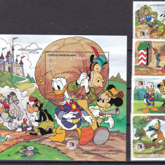 Caicos 1985 Disney Grimm MI 85-88 + bl.13 MNH
