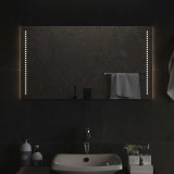 vidaXL Oglindă de baie cu LED, 90x50 cm