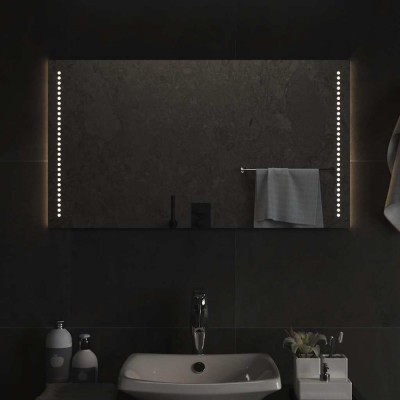 vidaXL Oglindă de baie cu LED, 90x50 cm 151732 foto