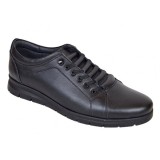 Pantofi caual barbati din piele naturala - Confort Negru Tipon