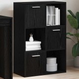 Cumpara ieftin Dulap de depozitare, negru, 60 x 29,5 x 90 cm, lemn prelucrat