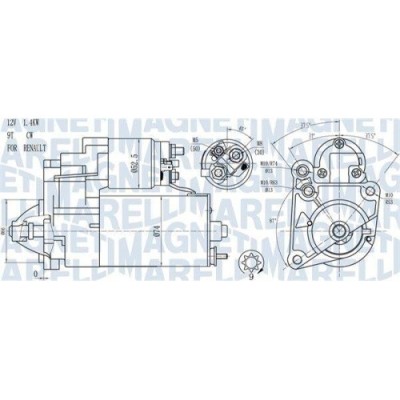 Electromotor Opel; Renault; Suzuki, 1.9 D, 1.8 16V, 1.8, 2.0, 1.9 D Eco, 2.0 16V, 2.0 i, 1.4, 1.9 TD 4WD foto