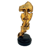 Cumpara ieftin Statueta, Chip de om, Liniste, 15 cm, 1553G-1