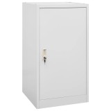 VidaXL Dulap pentru șa, gri deschis, 53x53x105 cm, oțel