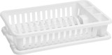 Scurgator de vase Curver alb, cu tava, 42 x 26,5 x 8,8 cm