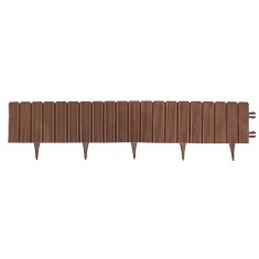Palisada gradina, gardulet decorativ 24x100 cm, imbinari ascunse, maro MultiMark GlobalProd foto