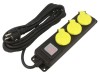 Prelungitor Alimentare 3 Prize Negru 5m 16A, PLASTROL