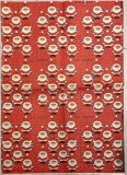 Anii 70 Hartie ambalaj / de impachetat Magazin COCOR Bucuresti, comunism, epoca aur, comert socialist, colectie, cadou Mos Gerila Craciun 70 x 50 cm