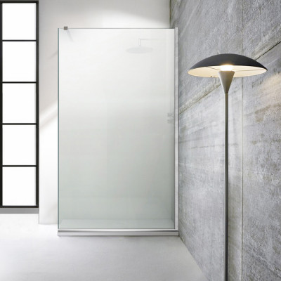 Paravan dus walk-in Aqua Roy INOX, sticla 8 mm mata, securizata, anticalcar, 90x195 cm foto
