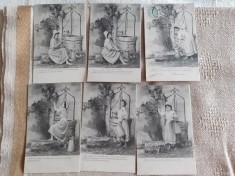 LOT CARTI POSTALE PERIOADA INTERBELICA, 5+1, TOATE CIRCULATE