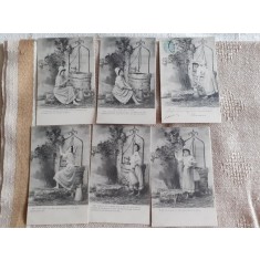 LOT CARTI POSTALE PERIOADA INTERBELICA, 5+1, TOATE CIRCULATE