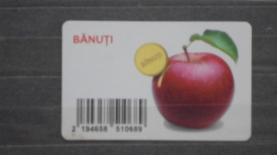 CARD DE FIDELITATE - LANT DE MAGAZINE &amp;quot;BANUTI&amp;quot; - FOLOSIT. foto