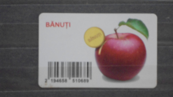 CARD DE FIDELITATE - LANT DE MAGAZINE &quot;BANUTI&quot; - FOLOSIT.