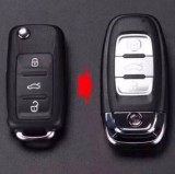 Cheie auto completa Topautochei&reg; pentru transformare keyless KYDZ 434 MHz ID48 5KO837202AJ, Oem