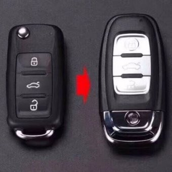 Cheie auto completa compatibila Volkswagen transformare keyless KYDZ 434 MHz ID48 pentru VW:5KO837202AJ foto