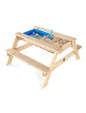 Masa de joaca din lemn cu activitati, 2in1 Surfside Sand &amp; Water Plum