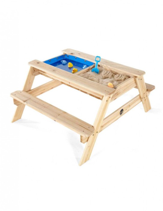 Masa de joaca din lemn cu activitati, 2in1 Surfside Sand &amp; Water Plum