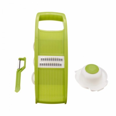 Razatoare multifunctionala Vanora, 32 x 12 cm, 7 piese, inox/plastic, Verde foto