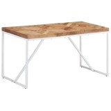 Masă de bucătărie, 140x70x76 cm, lemn masiv acacia/mango