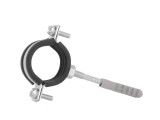 Clema metalica cu cauciuc pentru fixare tevi in perete, 1", 32 - 36 mm, Geko G17291