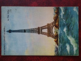 C.P.necirc. Eiffel-Paris cu mare-Fantezie-RARA, Italia, Necirculata, Printata
