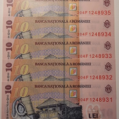 Bancnota 10 lei 2018 (2020) - serii consecutive - (aUNC)