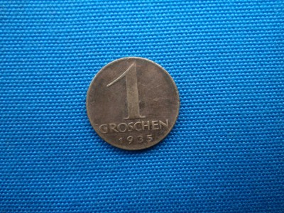 1 GROSCHEN 1935 AUSTRIA foto