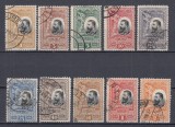 ROMANIA 1906 LP 61 CAROL I 25 ANI PROCLAMAREA REGATULUI SERIE STAMPILATA, Stampilat