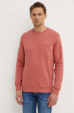 Pepe Jeans bluza MANS CREW barbati, culoarea roz, neted, PM582696