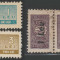 1952-1960 Romania - Timbre fiscale CCS + CGM pereche supratiparita