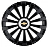 Set 4 capace roti Meridian negru pentru gama auto Chevrolet, R15