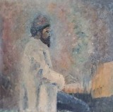 Regele dac Decebal, pictură pe p&acirc;nză, nesemnată