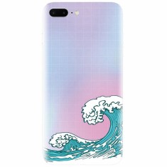 Husa silicon pentru Apple Iphone 7 Plus, Waves foto