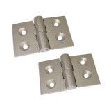 Cumpara ieftin Balama din aluminiu, dreapta, pentru usa, saten, 40 x 25 mm, 2 buc / set