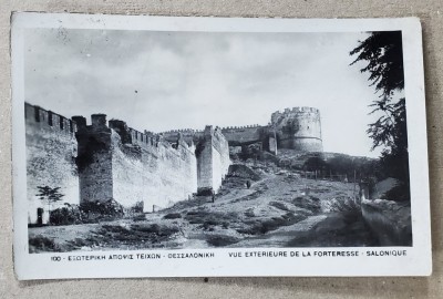 SALONIC , VEDERE GENERALA A FORTARETEI , CARTE POSTALA ILUSTRATA , 1937 foto