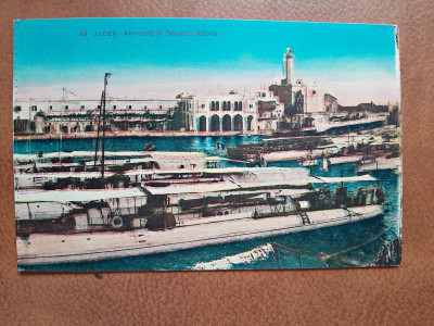 Carte postala, Alger - Amiraute et Defense Mobile, inceput de secol XX foto